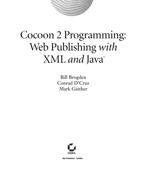 Cover image for book Cocoon 2 Programming