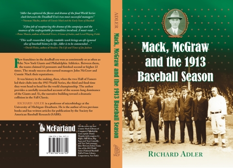 Cover image for book Mack, McGraw and the 1913 Baseball Season