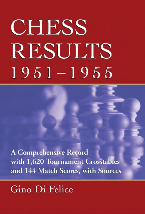 Cover image for book Chess Results, 1951-1955: A Comprehensive Record with 1,620 Tournament Crosstables and 144 Match Scores, with Sources