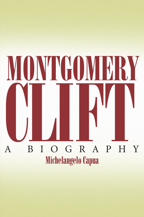 Cover image for book Montgomery Clift