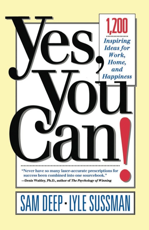 Cover image for book Yes, You Can