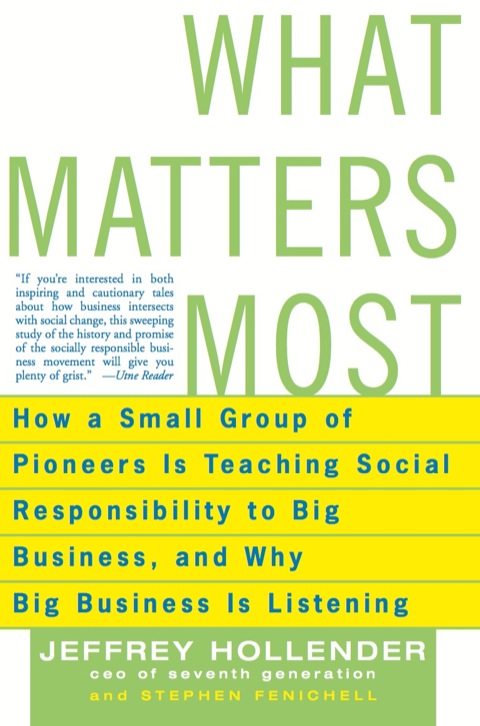 Cover image for book What Matters Most