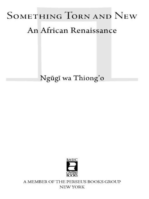 Cover image for book Something Torn and New