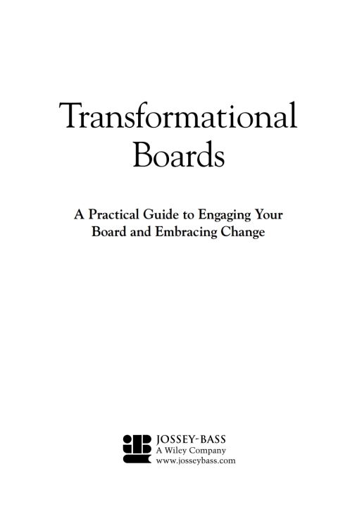 Cover image for book Transformational Boards
