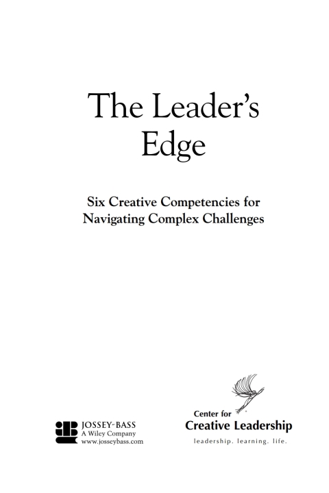 Cover image for book The Leader's Edge