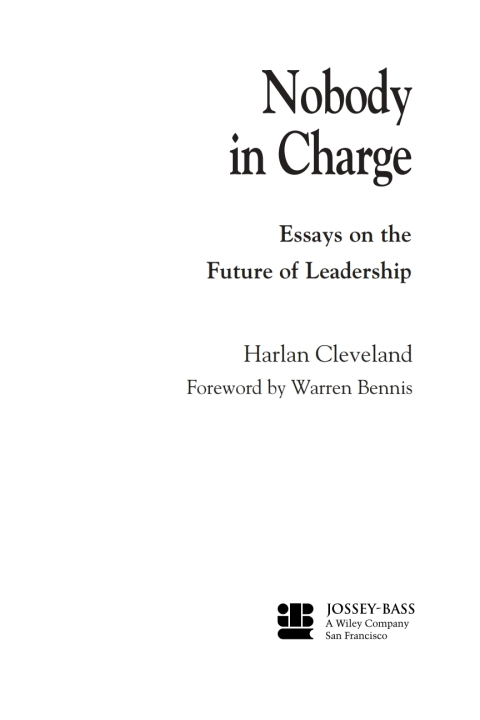 Cover image for book Nobody in Charge