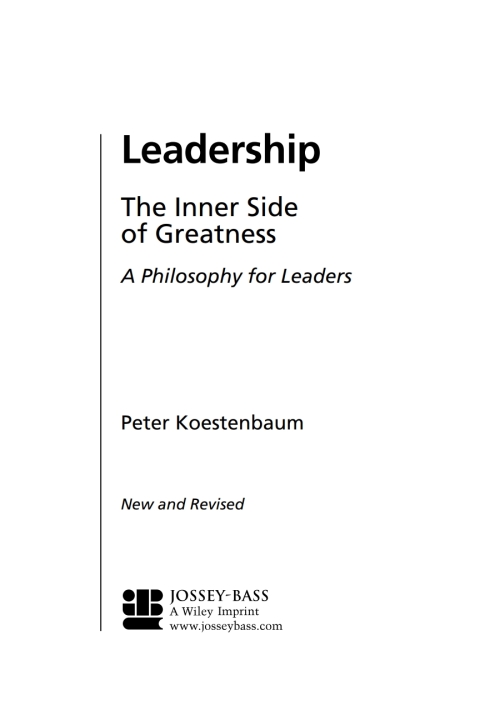 Cover image for book Leadership, New and Revised