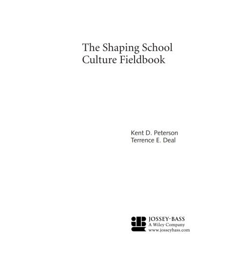Cover image for book The Shaping School Culture Fieldbook