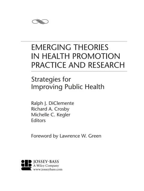Cover image for book Emerging Theories in Health Promotion Practice and Research