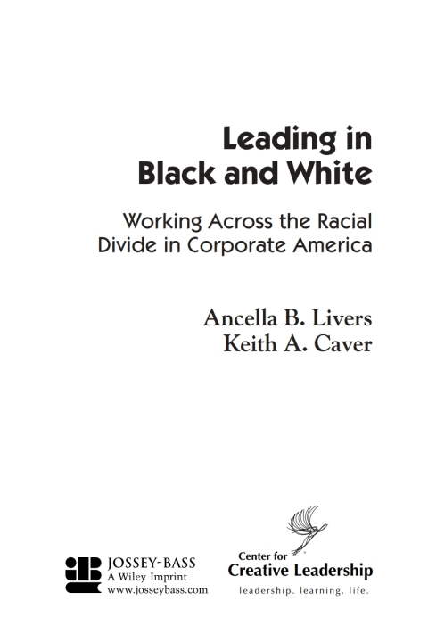 Cover image for book Leading in Black and White