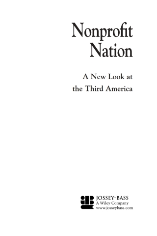 Nonprofit Nation: A New Look at the Third America, Revised Edition