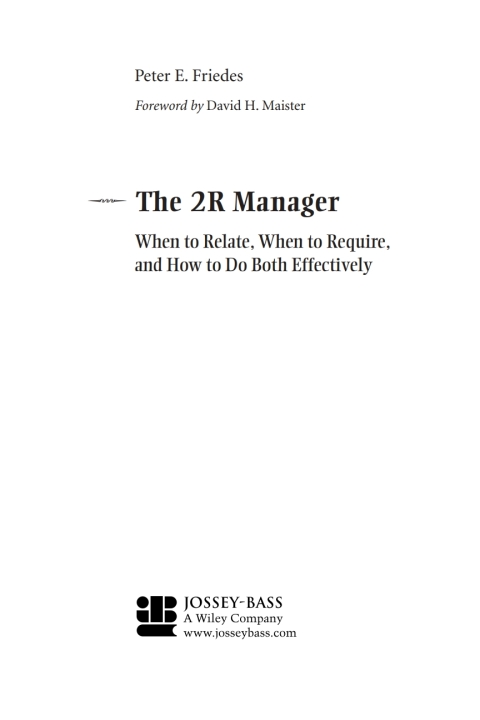 Cover image for book The 2R Manager