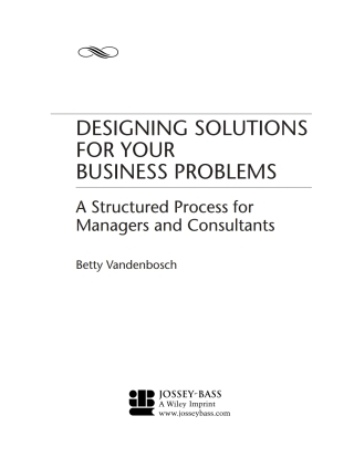 Designing Solutions for Your Business Problems