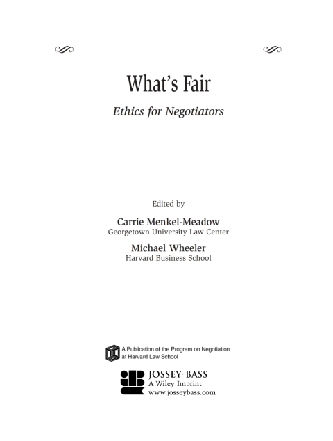 Cover image for book What's Fair