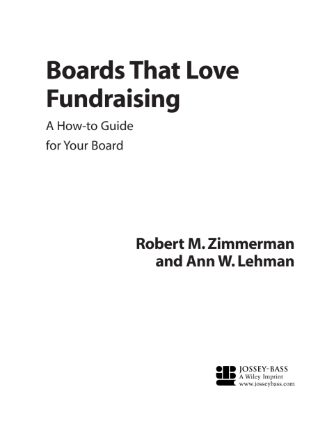 Cover image for book Boards That Love Fundraising: A How-to Guide for Your Board