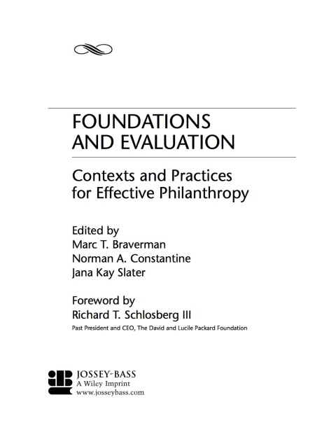 Cover image for book Foundations and Evaluation: Contexts and Practices for Effective Philanthropy