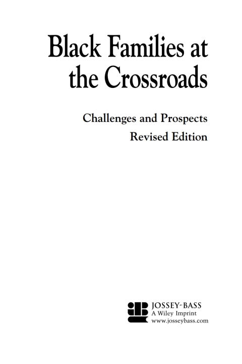 Cover image for book Black Families at the Crossroads: Challenges and Prospects