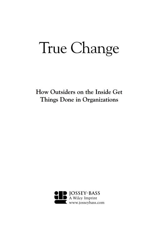 Cover image for book True Change