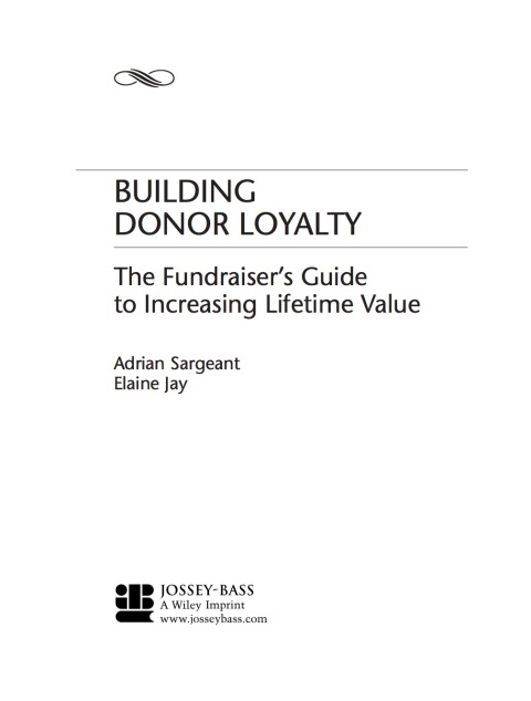 Cover image for book Building Donor Loyalty: The Fundraiser's Guide to Increasing Lifetime Value