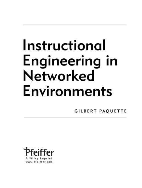Cover image for book Instructional Engineering in Networked Environments