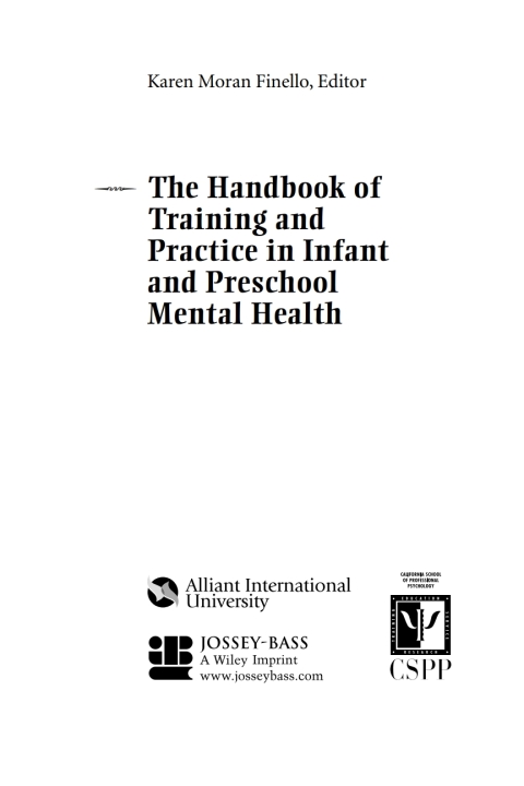 Cover image for book The Handbook of Training and Practice in Infant and Preschool Mental Health