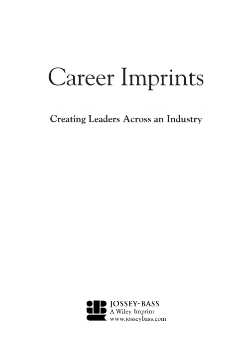 Cover image for book Career Imprints