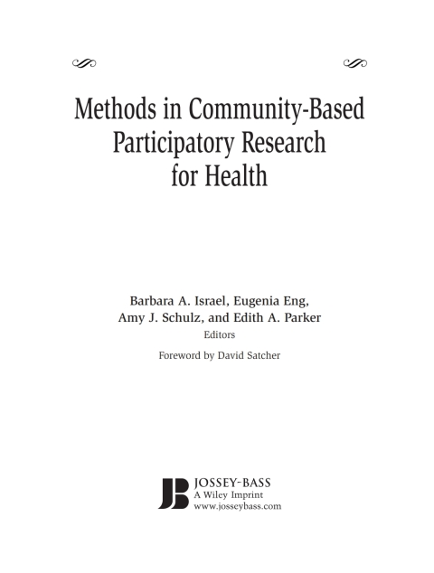 Cover image for book Methods in Community-Based Participatory Research for Health