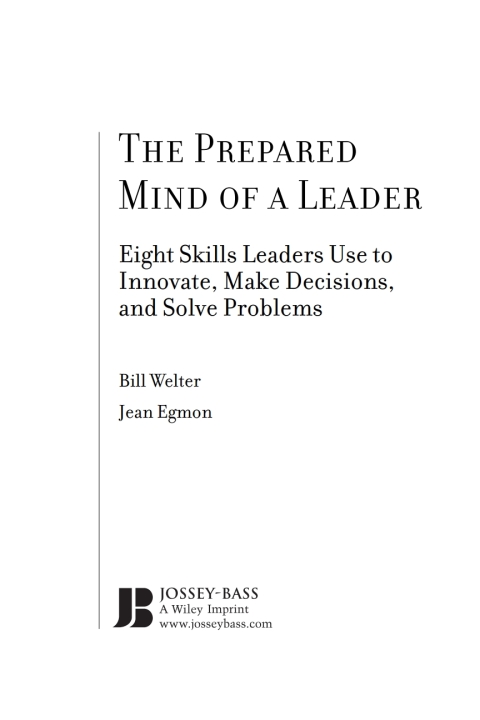 Cover image for book The Prepared Mind of a Leader