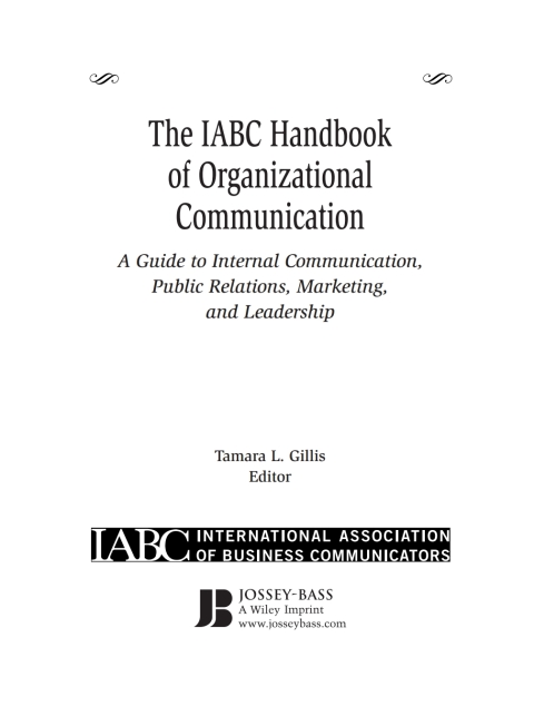 Cover image for book The IABC Handbook of Organizational Communication