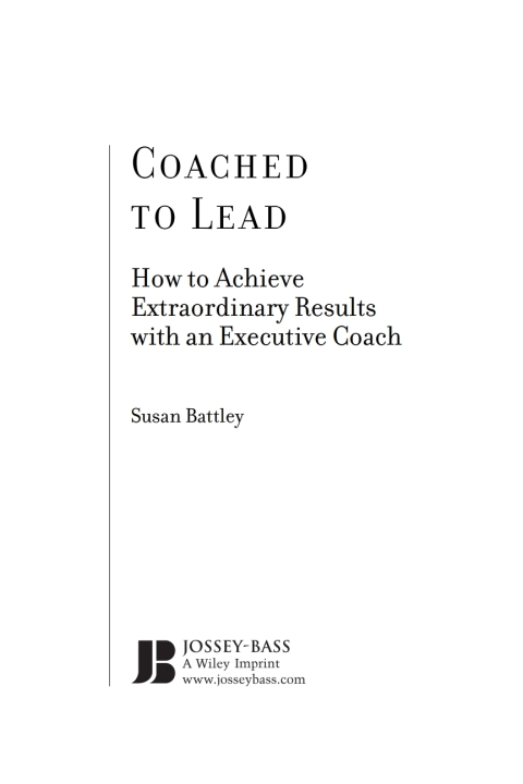 Cover image for book Coached to Lead