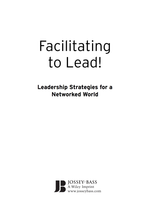 Cover image for book Facilitating to Lead!