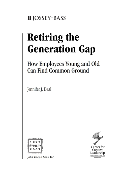 Cover image for book Retiring the Generation Gap