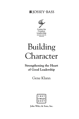 Building Character