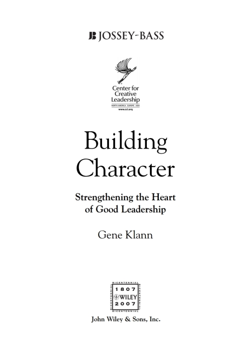 Building Character 
