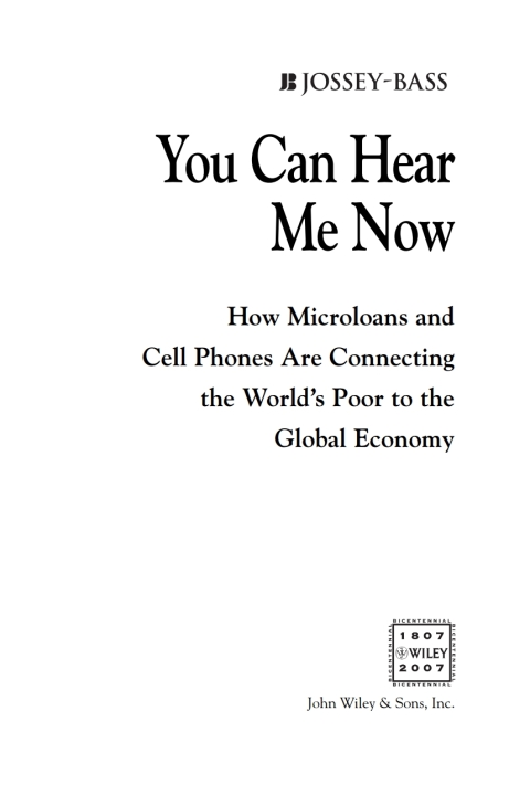 Cover image for book You Can Hear Me Now