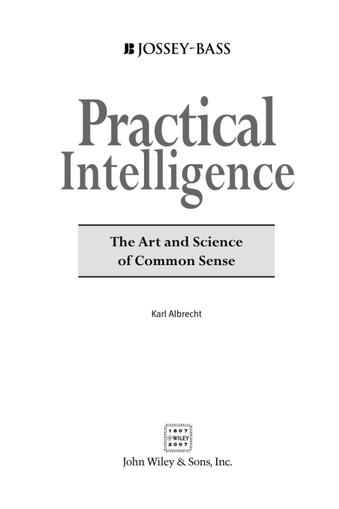 Cover image for book Practical Intelligence