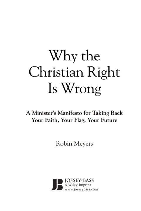 Cover image for book Why the Christian Right Is Wrong