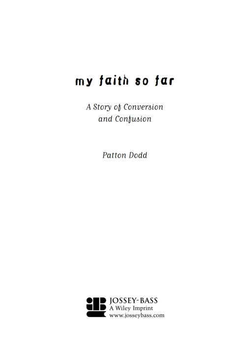 Cover image for book My Faith So Far