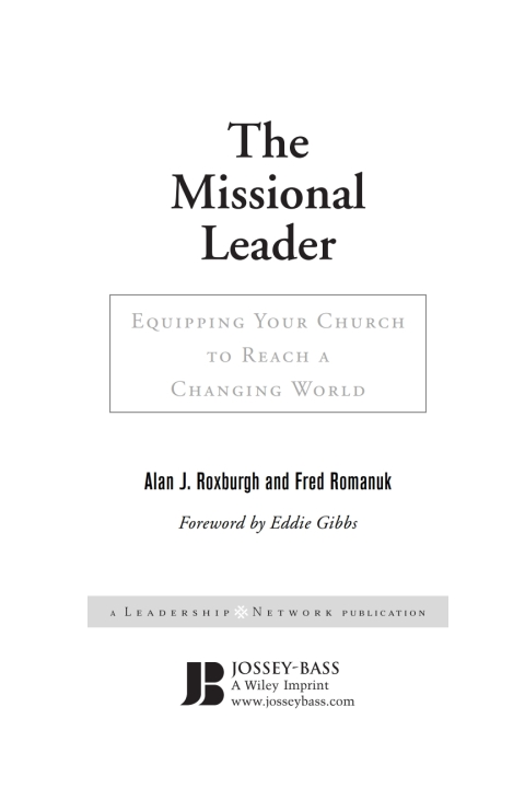 Cover image for book The Missional Leader