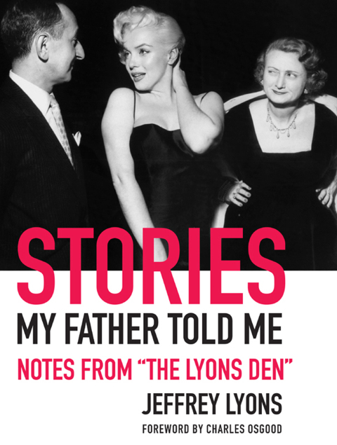 Cover image for book Stories My Father Told Me: Notes from "The Lyons Den"