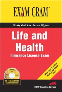 صورة الغلاف: Life and Health Insurance License Exam Cram 1st edition 9780789732606