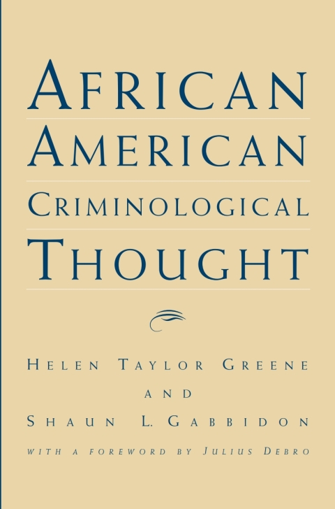 African American Criminological Thought 