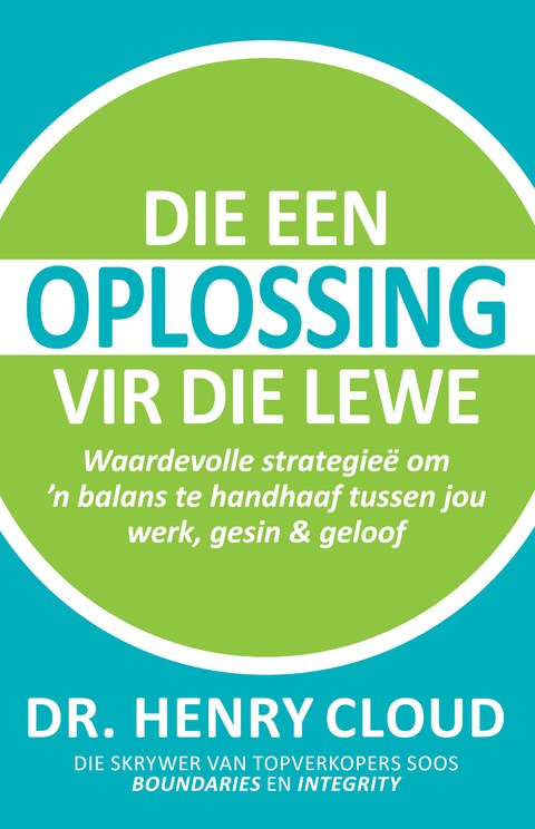 Cover image for book Die een oplossing vir die lewe