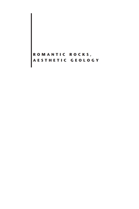 Cover image for book Romantic Rocks, Aesthetic Geology