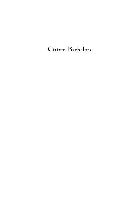 Cover image for book Citizen Bachelors