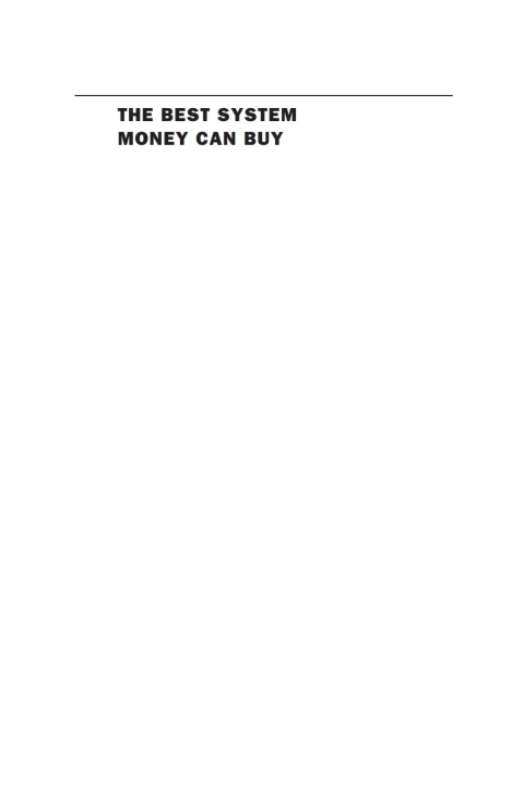 Cover image for book The Best System Money Can Buy