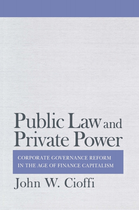 Cover image for book Public Law and Private Power