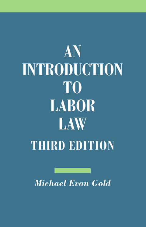 Cover image for book An Introduction to Labor Law