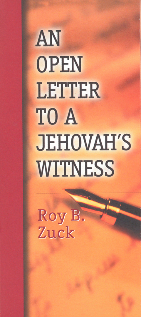 Cover image for book An Open Letter to a Jehovah's Witness
