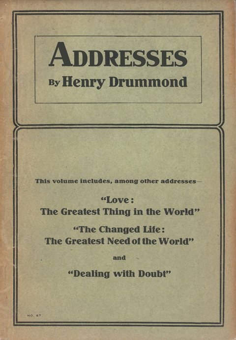 Cover image for book Addresses by Henry Drummond
